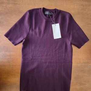 NWT Zara Women’s Deep Purple Short Sleeve Tee